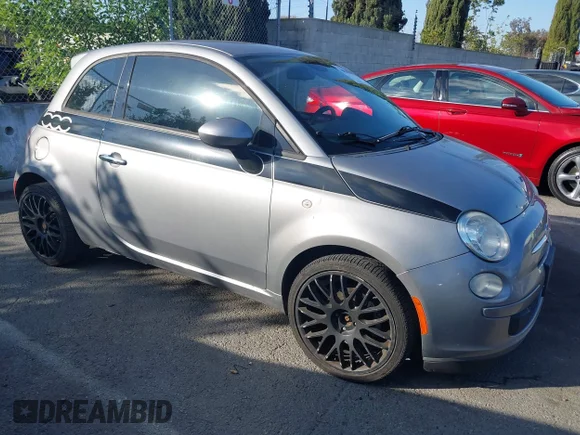 ✅ 2015 FIAT 500 Pop • VIN: 3C3CFFAR0FT710284 • Lot: 44242155. Listed on IAAI with 117,542 mi. Free auction sales archive from the USA and detailed vehicle history report at DreamBid. Image 1.