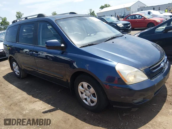✅ 2008 Kia Sedona LX • VIN: KNDMB233786207815 • Лот: 45210669. Опубліковано раніше на IAAI з пробігом 235 285 миль. Безкоштовний доступ до архіву аукціонних продажів зі США та докладний звіт про історію автомобіля на DreamBid. Зображення 1.