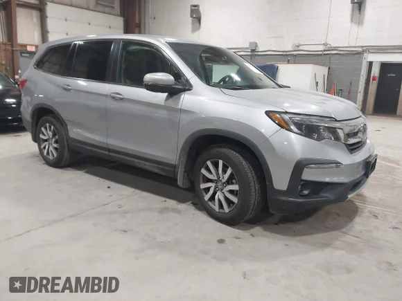 ✅ 2019 Honda Pilot EX-L • VIN: 5FNYF6H57KB012767 • Lot: 44931670. Listed on IAAI with 63,541 mi. Free auction sales archive from the USA and detailed vehicle history report at DreamBid. Image 1.