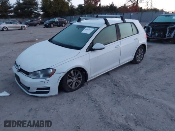 ✅ 2015 Volkswagen Golf TSI S • VIN: 3VW217AU9FM104764 • Lot: 43542866. Wystawiony na IAAI z przebiegiem 71 989 mil. Bezpłatny archiwum sprzedaży aukcyjnych z USA i szczegółowy raport historii pojazdu na DreamBid. Zdjęcie 2.