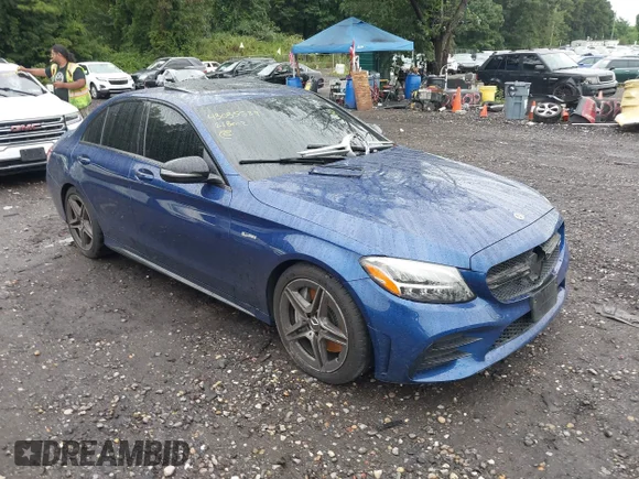 ✅ 2021 Mercedes-Benz C 43 AMG • VIN: W1KWF6EB1MR621888 • Лот: 43035889. Опубликован ранее на IAAI с пробегом 15 242 миль. Бесплатный доступ к архиву аукционных продаж из США и подробный отчёт об истории автомобиля на DreamBid. Изображение 1.
