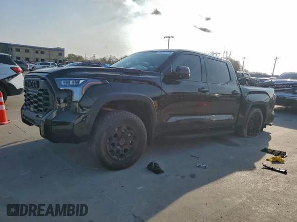 ✅ 2025 Toyota Tundra TRD Pro Hybrid • VIN: 5TFPC5DB4SX112163 • Lot: 93257275. Wystawiony na Copart z przebiegiem Nie podano. Bezpłatny archiwum sprzedaży aukcyjnych z USA i szczegółowy raport historii pojazdu na DreamBid. Zdjęcie 1.
