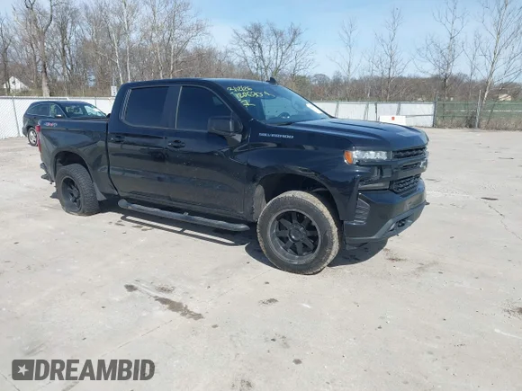 ✅ 2019 Chevrolet Silverado 1500 RST • VIN: 1GCUYEED7KZ105829 • Lot: 44611436. Listed on IAAI with Not provided. Free auction sales archive from the USA and detailed vehicle history report at DreamBid. Image 1.