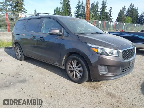 ✅ 2017 Kia Sedona LX • VIN: KNDMB5C16H6270338 • Лот: 45084023. Опубліковано раніше на IAAI з пробігом 117 489 миль. Безкоштовний доступ до архіву аукціонних продажів зі США та докладний звіт про історію автомобіля на DreamBid. Зображення 1.