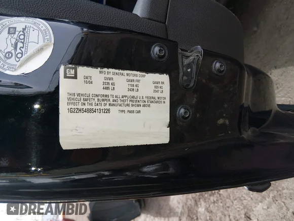 ✅ 2005 Pontiac G6 GT • VIN: 1G2ZH548854131226 • Lot: 44678519. Wystawiony na IAAI z przebiegiem 277 743 mil. Bezpłatny archiwum sprzedaży aukcyjnych z USA i szczegółowy raport historii pojazdu na DreamBid. Zdjęcie 9.