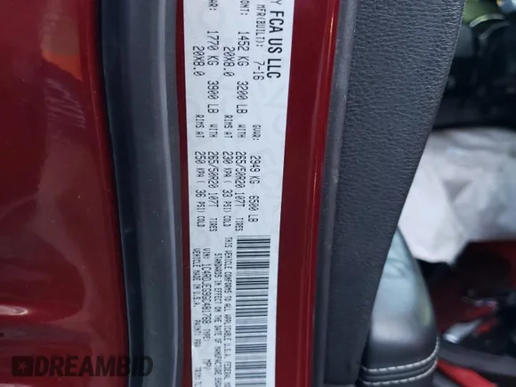 ✅ 2016 Dodge Durango Citadel • VIN: 1C4RDJEG9GC481768 • Lot: 87893315. Wystawiony na Copart z przebiegiem 134 205 mil. Bezpłatny archiwum sprzedaży aukcyjnych z USA i szczegółowy raport historii pojazdu na DreamBid. Zdjęcie 13.