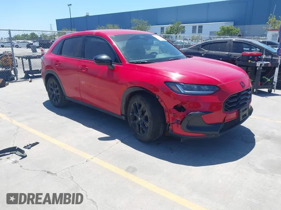 ✅ 2024 Honda HR-V Sport • VIN: 3CZRZ1H53RM713711 • Lot: 45090788. Listed on IAAI with 60,458 mi. Free auction sales archive from the USA and detailed vehicle history report at DreamBid. Image 1.