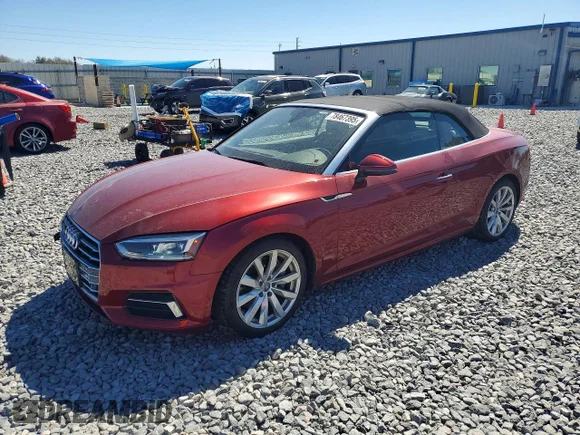 ✅ 2018 Audi A5 Cabriolet Premium Plus • VIN: WAUYNGF52JN003354 • Lot: 78467395. Wystawiony na Copart z przebiegiem 97 711 mil. Bezpłatny archiwum sprzedaży aukcyjnych z USA i szczegółowy raport historii pojazdu na DreamBid. Zdjęcie 1.