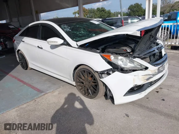 ✅ 2014 Hyundai Sonata Limited • VIN: 5NPEC4AB2EH911607 • Lot: 43794968. Listed on IAAI with 108,602 mi. Free auction sales archive from the USA and detailed vehicle history report at DreamBid. Image 1.