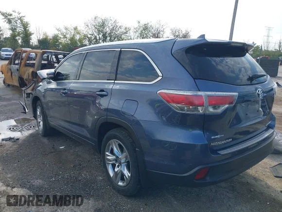 ✅ 2016 Toyota Highlander Limited • VIN: 5TDDKRFH0GS299039 • Лот: 43268041. Опубликован ранее на IAAI с пробегом 91 795 миль. Бесплатный доступ к архиву аукционных продаж из США и подробный отчёт об истории автомобиля на DreamBid. Изображение 3.