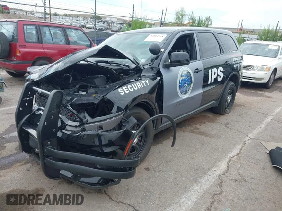 ✅ 2023 Dodge Durango Pursuit • VIN: 1C4RDJFG7PC682602 • Лот: 42802188. Опубліковано раніше на IAAI з пробігом 21 448 миль. Безкоштовний доступ до архіву аукціонних продажів зі США та докладний звіт про історію автомобіля на DreamBid. Зображення 2.