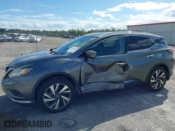✅ 2017 Nissan Murano SL • VIN: 5N1AZ2MG8HN118885 • Lot: 43618716. Wystawiony na IAAI z przebiegiem 51 153 mil. Bezpłatny archiwum sprzedaży aukcyjnych z USA i szczegółowy raport historii pojazdu na DreamBid. Zdjęcie 6.