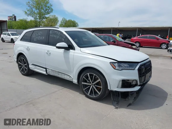 ✅ 2023 Audi Q7 Prestige • VIN: WA1VXBF78PD011326 • Lot: 44811699. Listed on IAAI with 38,993 mi. Free auction sales archive from the USA and detailed vehicle history report at DreamBid. Image 1.