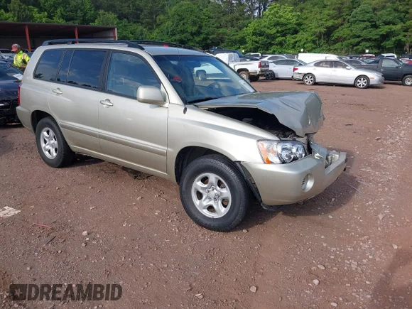 ✅ 2002 Toyota Highlander Limited • VIN: JTEGF21A320063334 • Lot: 45052121. Listed on IAAI with 130,520 mi. Free auction sales archive from the USA and detailed vehicle history report at DreamBid. Image 1.