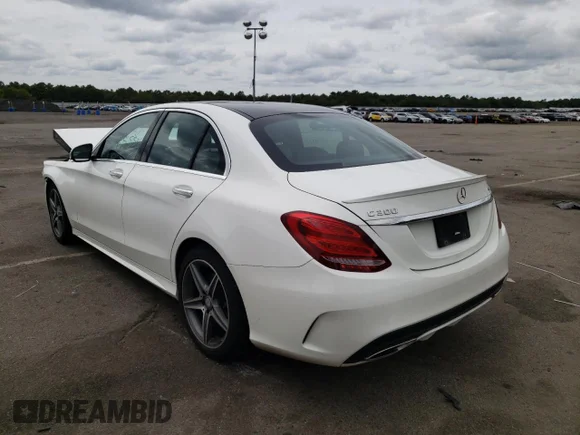 ✅ 2017 Mercedes-Benz C 300 • VIN: WDDWF4KB4HR244049 • Lot: 60717552. Listed on Copart with 65,551 mi. Free auction sales archive from the USA and detailed vehicle history report at DreamBid. Image 3.