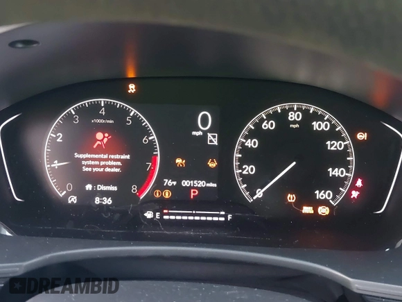 ✅ 2026 Honda Civic LX • VIN: 2HGFE2F2XTH514598 • Lot: 43474382. Wystawiony na IAAI z przebiegiem 1 520 mil. Bezpłatny archiwum sprzedaży aukcyjnych z USA i szczegółowy raport historii pojazdu na DreamBid. Zdjęcie 7.