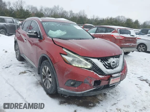 ✅ 2015 Nissan Murano SL • VIN: 5N1AZ2MG5FN241363 • Lot: 44316514. Wystawiony na IAAI z przebiegiem 112 745 mil. Bezpłatny archiwum sprzedaży aukcyjnych z USA i szczegółowy raport historii pojazdu na DreamBid. Zdjęcie 6.
