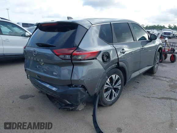 ✅ 2023 Nissan Rogue SV • VIN: 5N1BT3BA2PC753377 • Lot: 45189129. Listed on IAAI with 36,284 mi. Free auction sales archive from the USA and detailed vehicle history report at DreamBid. Image 4.