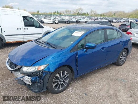 ✅ 2015 Honda Civic EX • VIN: 19XFB2F84FE013122 • Лот: 44922562. Опубліковано раніше на IAAI з пробігом 192 323 миль. Безкоштовний доступ до архіву аукціонних продажів зі США та докладний звіт про історію автомобіля на DreamBid. Зображення 2.