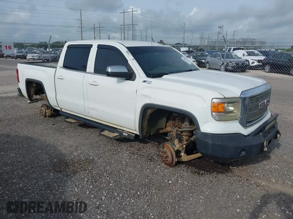 ✅ 2015 GMC Sierra 1500 SLE • VIN: 3GTU2UEC4FG107224 • Лот: 45141935. Опубликован ранее на IAAI с пробегом 192 927 миль. Бесплатный доступ к архиву аукционных продаж из США и подробный отчёт об истории автомобиля на DreamBid. Изображение 1.
