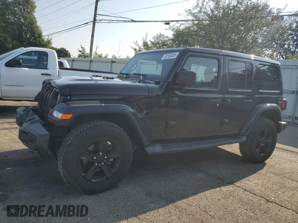 ✅ 2023 Jeep Wrangler Sahara Altitude • VIN: 1C4HJXENXPW619113 • Lot: 65160495. Listed on Copart with 18,305 mi. Free auction sales archive from the USA and detailed vehicle history report at DreamBid. Image 1.