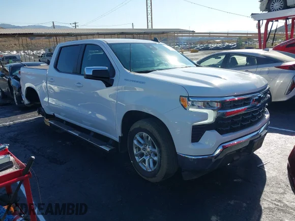 ✅ 2024 Chevrolet Silverado 1500 LT • VIN: 1GCPACED9RZ130392 • Lot: 43227533. Listed on IAAI with 25,333 mi. Free auction sales archive from the USA and detailed vehicle history report at DreamBid. Image 1.
