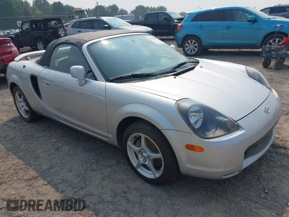 ✅ 2002 Toyota MR2 • VIN: JTDFR320920046878 • Lot: 42934062. Listed on IAAI with 37 mi. Free auction sales archive from the USA and detailed vehicle history report at DreamBid. Image 1.
