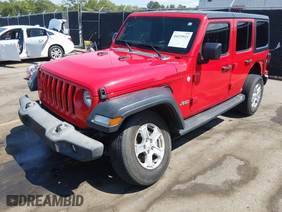✅ 2018 Jeep Wrangler Unlimited Sport • VIN: 1C4HJXDG0JW116376 • Lot: 44929925. Wystawiony na IAAI z przebiegiem 84 917 mil. Bezpłatny archiwum sprzedaży aukcyjnych z USA i szczegółowy raport historii pojazdu na DreamBid. Zdjęcie 2.