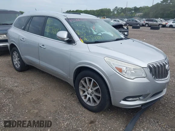 ✅ 2014 Buick Enclave Leather • VIN: 5GAKVBKD8EJ205350 • Лот: 45346828. Опубліковано раніше на IAAI з пробігом Не вказано. Безкоштовний доступ до архіву аукціонних продажів зі США та докладний звіт про історію автомобіля на DreamBid. Зображення 1.