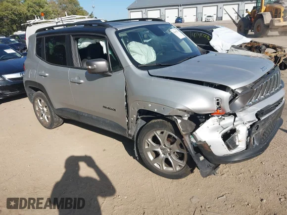✅ 2019 Jeep Renegade Limited • VIN: ZACNJBD14KPJ99792 • Lot: 43415574. Listed on IAAI with 53,868 mi. Free auction sales archive from the USA and detailed vehicle history report at DreamBid. Image 1.