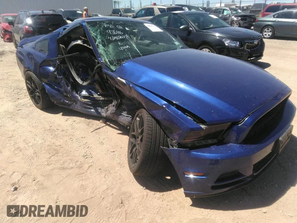 ✅ 2014 Ford Mustang V6 • VIN: 1ZVBP8AM9E5326813 • Lot: 31219468. Listed on IAAI with Not provided. Free auction sales archive from the USA and detailed vehicle history report at DreamBid. Image 1.