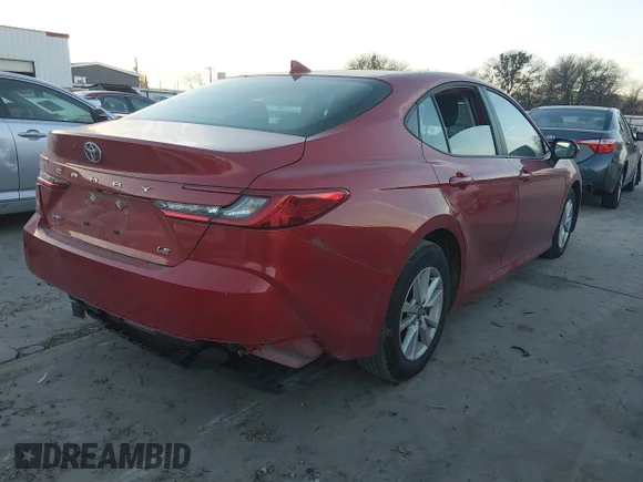 ✅ 2025 Toyota Camry LE • VIN: 4T1DAACK8SU133517 • Lot: 44262560. Wystawiony na IAAI z przebiegiem 24 481 mil. Bezpłatny archiwum sprzedaży aukcyjnych z USA i szczegółowy raport historii pojazdu na DreamBid. Zdjęcie 4.