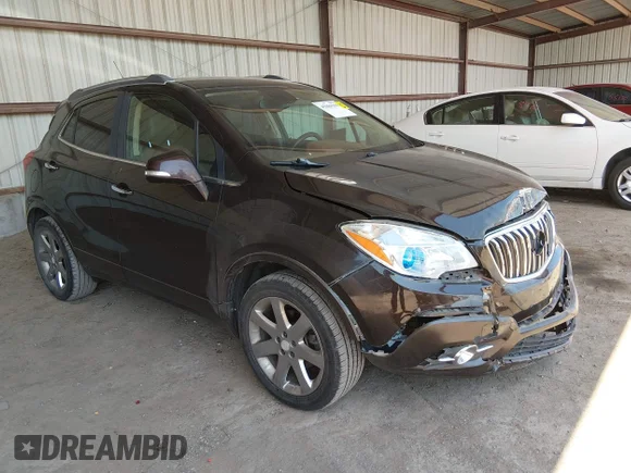 ✅ 2014 Buick Encore Leather • VIN: KL4CJCSB1EB547696 • Lot: 45089509. Listed on IAAI with 194,936 mi. Free auction sales archive from the USA and detailed vehicle history report at DreamBid. Image 1.