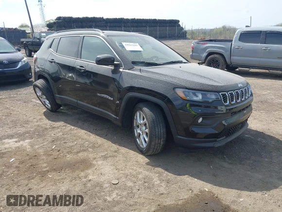 ✅ 2024 Jeep Compass Latitude Lux • VIN: 3C4NJDFN2RT112683 • Lot: 44863440. Listed on IAAI with 23,583 mi. Free auction sales archive from the USA and detailed vehicle history report at DreamBid. Image 1.