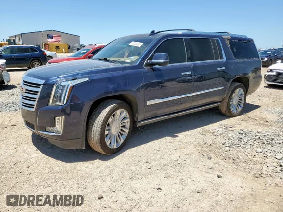 ✅ 2018 Cadillac Escalade ESV Platinum • VIN: 1GYS4KKJ9JR176776 • Lot: 65203895. Wystawiony na Copart z przebiegiem 109 435 mil. Bezpłatny archiwum sprzedaży aukcyjnych z USA i szczegółowy raport historii pojazdu na DreamBid. Zdjęcie 1.