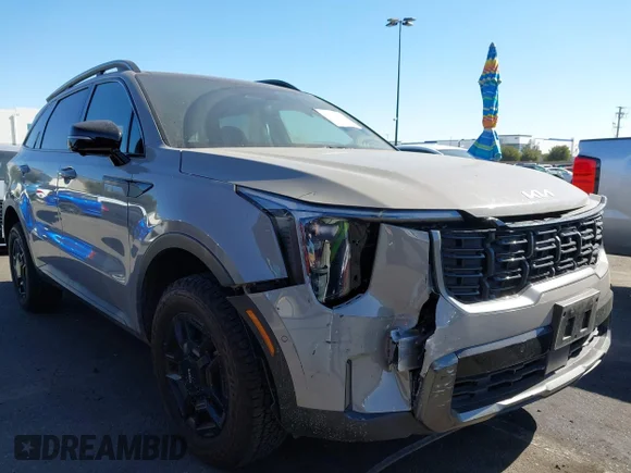 ✅ 2024 Kia Sorento X-Line SX Prestige • VIN: 5XYRKDJFXRG289570 • Lot: 44314683. Listed on IAAI with 19,879 mi. Free auction sales archive from the USA and detailed vehicle history report at DreamBid. Image 1.