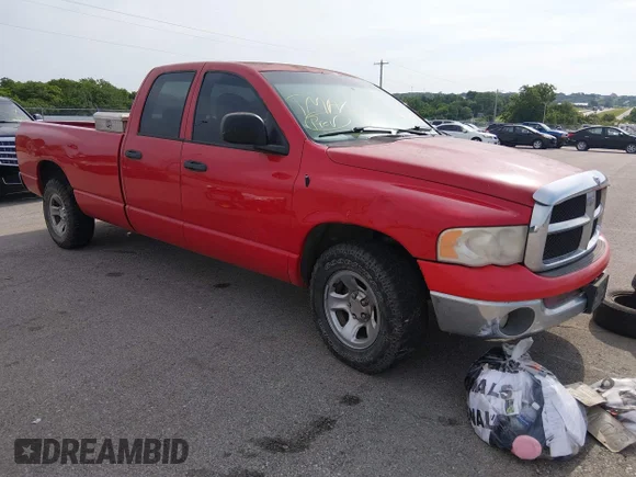 ✅ 2005 Dodge 1500 SLT • VIN: 1D7HA18D35J616652 • Lot: 45269163. Wystawiony na IAAI z przebiegiem 233 888 mil. Bezpłatny archiwum sprzedaży aukcyjnych z USA i szczegółowy raport historii pojazdu na DreamBid. Zdjęcie 1.