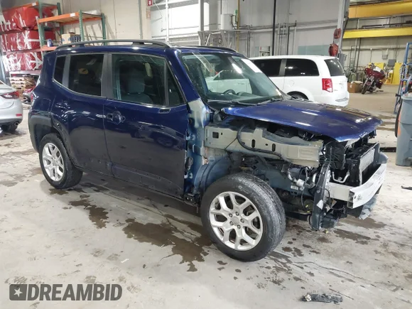 ✅ 2016 Jeep Renegade Latitude • VIN: ZACCJBBT9GPC55327 • Лот: 44442566. Опубликован ранее на IAAI с пробегом 107 621 миль. Бесплатный доступ к архиву аукционных продаж из США и подробный отчёт об истории автомобиля на DreamBid. Изображение 1.