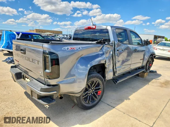 ✅ 2021 Chevrolet Colorado 4WD Work Truck • VIN: 1GCGTBEN0M1174463 • Lot: 48942616. Listed on Copart with 58,659 mi. Free auction sales archive from the USA and detailed vehicle history report at DreamBid. Image 3.