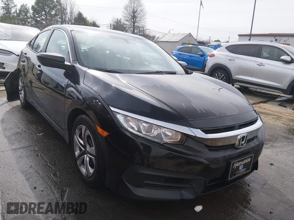 ✅ 2016 Honda Civic LX • VIN: 2HGFC2F57GH500860 • Lot: 44665630. Wystawiony na IAAI z przebiegiem 145 071 mil. Bezpłatny archiwum sprzedaży aukcyjnych z USA i szczegółowy raport historii pojazdu na DreamBid. Zdjęcie 1.