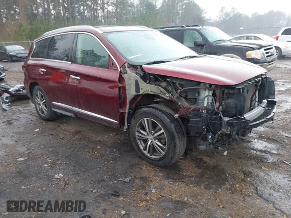 ✅ 2019 Infiniti QX60 Luxe • VIN: 5N1DL0MN6KC563405 • Лот: 44212018. Опубликован ранее на IAAI с пробегом 107 153 миль. Бесплатный доступ к архиву аукционных продаж из США и подробный отчёт об истории автомобиля на DreamBid. Изображение 1.