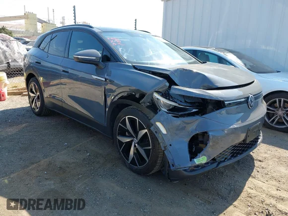 ✅ 2023 Volkswagen ID.4 Pro S • VIN: 1V2WNPE84PC026742 • Lot: 42712014. Listed on IAAI with 27,887 mi. Free auction sales archive from the USA and detailed vehicle history report at DreamBid. Image 1.