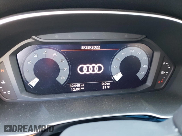 ✅ 2021 Audi Q3 Premium • VIN: WA1AUCF3XM1087993 • Лот: 71384412. Опубліковано раніше на Copart з пробігом 32 448 миль. Безкоштовний доступ до архіву аукціонних продажів зі США та докладний звіт про історію автомобіля на DreamBid. Зображення 9.