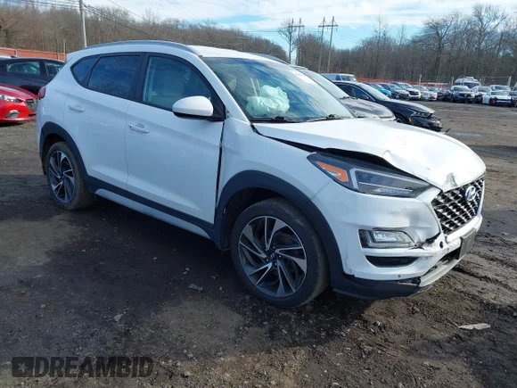 ✅ 2019 Hyundai Tucson Sport • VIN: KM8J3CAL2KU998326 • Lot: 44050608. Listed on IAAI with 51,027 mi. Free auction sales archive from the USA and detailed vehicle history report at DreamBid. Image 1.
