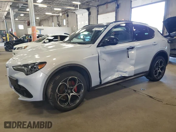 ✅ 2024 Alfa Romeo Stelvio Veloce • VIN: ZASPAKBN6R7D77136 • Lot: 64223045. Listed on Copart with 11,475 mi. Free auction sales archive from the USA and detailed vehicle history report at DreamBid. Image 1.