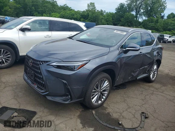 ✅ 2024 Lexus NX 350h Luxury • VIN: JTJHKCEZ2R2033103 • Lot: 56413866. Listed on Copart with 25,109 mi. Free auction sales archive from the USA and detailed vehicle history report at DreamBid. Image 1.