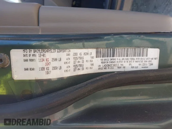 ✅ 2002 Jeep Grand Cherokee Sport • VIN: 1J4GX38N22C203513 • Lot: 44870881. Wystawiony na IAAI z przebiegiem 365 216 mil. Bezpłatny archiwum sprzedaży aukcyjnych z USA i szczegółowy raport historii pojazdu na DreamBid. Zdjęcie 9.