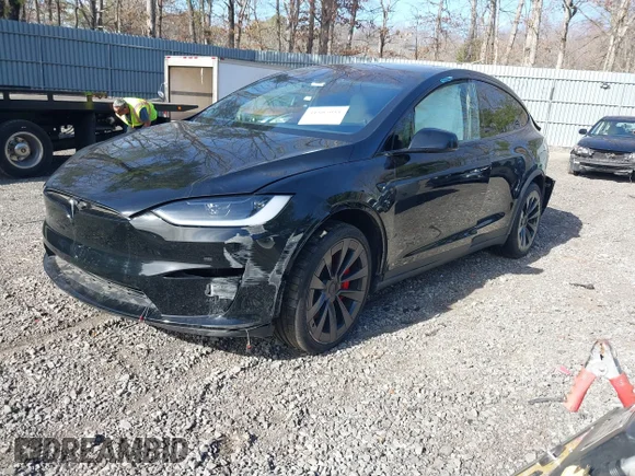 ✅ 2024 Tesla Model X Plaid • VIN: 7SAXCBE60RF447492 • Лот: 41805081. Опубліковано раніше на IAAI з пробігом Не вказано. Безкоштовний доступ до архіву аукціонних продажів зі США та докладний звіт про історію автомобіля на DreamBid. Зображення 2.