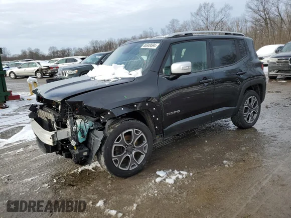 ✅ 2016 Jeep Renegade Limited • VIN: ZACCJBDT4GPC93691 • Lot: 86349594. Wystawiony na Copart z przebiegiem 129 602 mil. Bezpłatny archiwum sprzedaży aukcyjnych z USA i szczegółowy raport historii pojazdu na DreamBid. Zdjęcie 1.