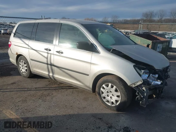 ✅ 2005 Honda Odyssey LX • VIN: 5FNRL38205B107984 • Lot: 44094359. Wystawiony na IAAI z przebiegiem 204 899 mil. Bezpłatny archiwum sprzedaży aukcyjnych z USA i szczegółowy raport historii pojazdu na DreamBid. Zdjęcie 1.